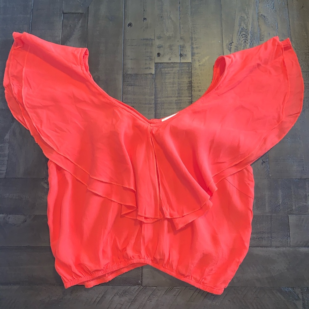 Off-the-shoulder crop top